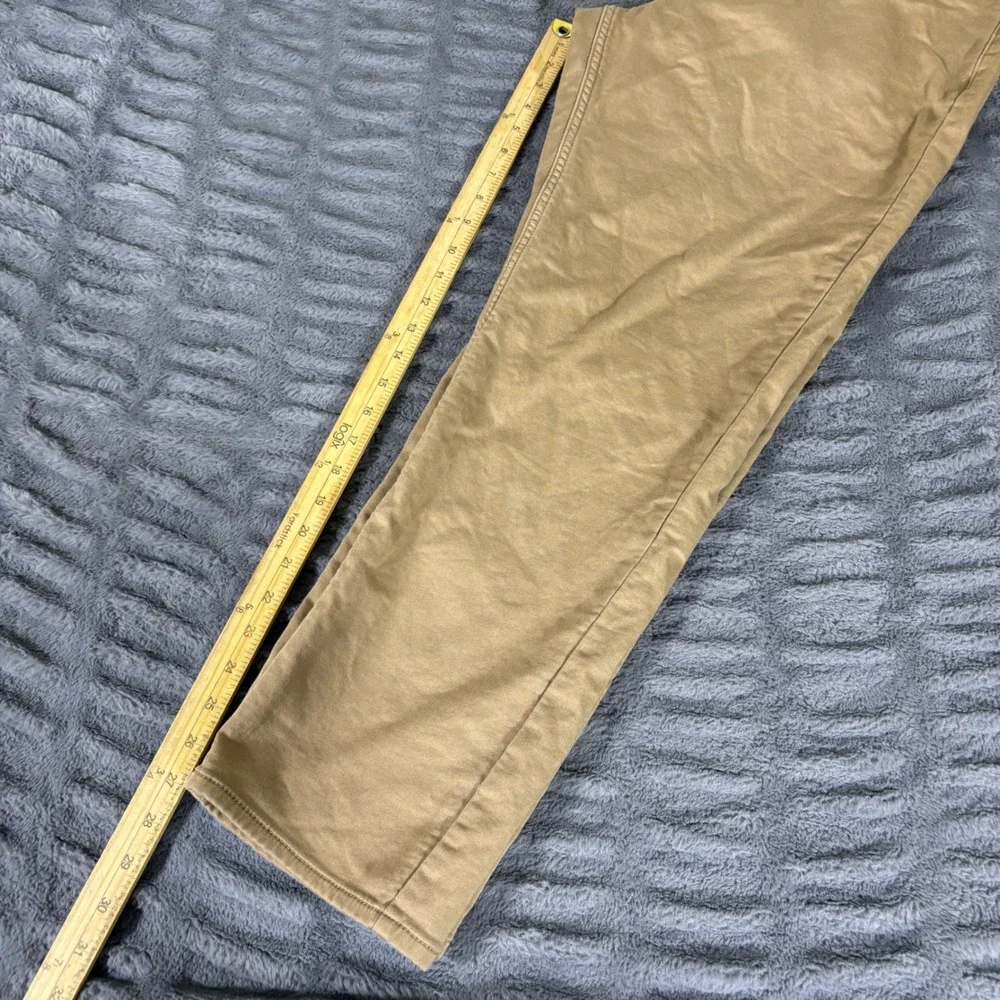 Banana Republic Mens 38x28 Khaki Tan 5 Pocket Stretch Chino Pants Straight Leg